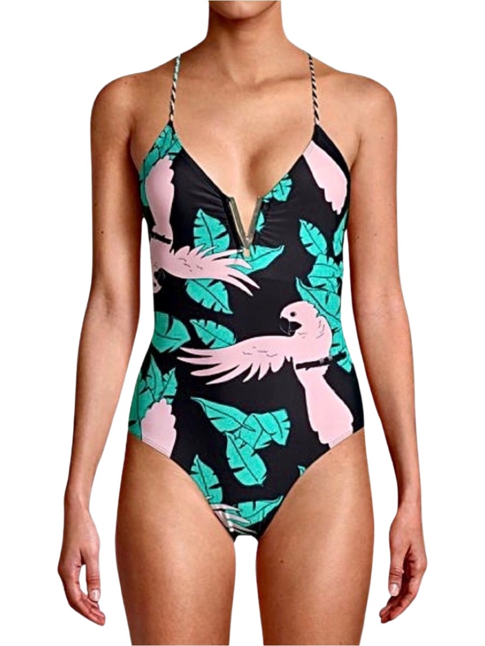 NO BOUNDARIES Juniors’ Polly In the Tropics‎ One-Piece Swimsuit